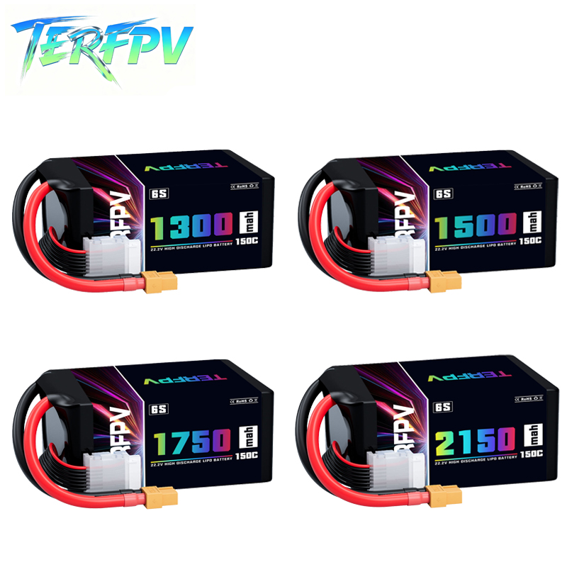 Drone Battery Lipo - Akumulator Lipo TERFPV 6S 22.2V 1300/1500/1750/2150mAh