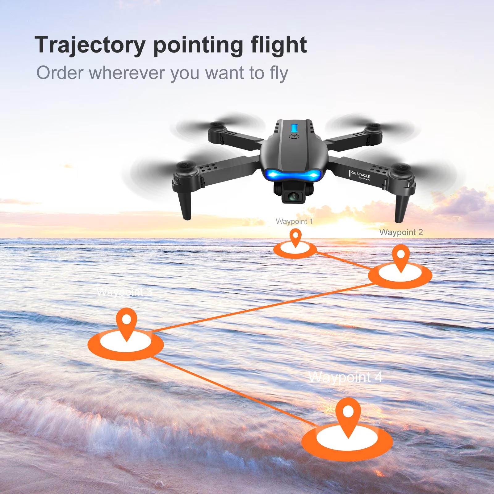 Ulepszony składany dron E88PRO – Drone Battery Box recenzja i cena