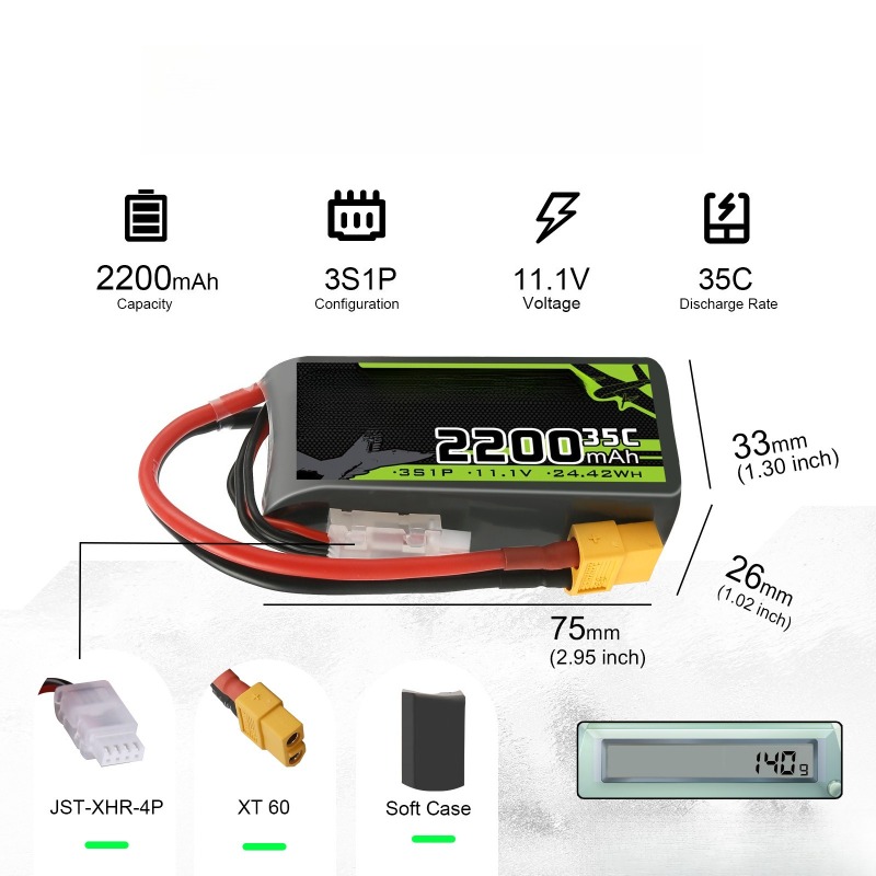 Akumulatory Lipo 3S/4S/6S 35C/ – Drone Battery 3S recenzja i cena
