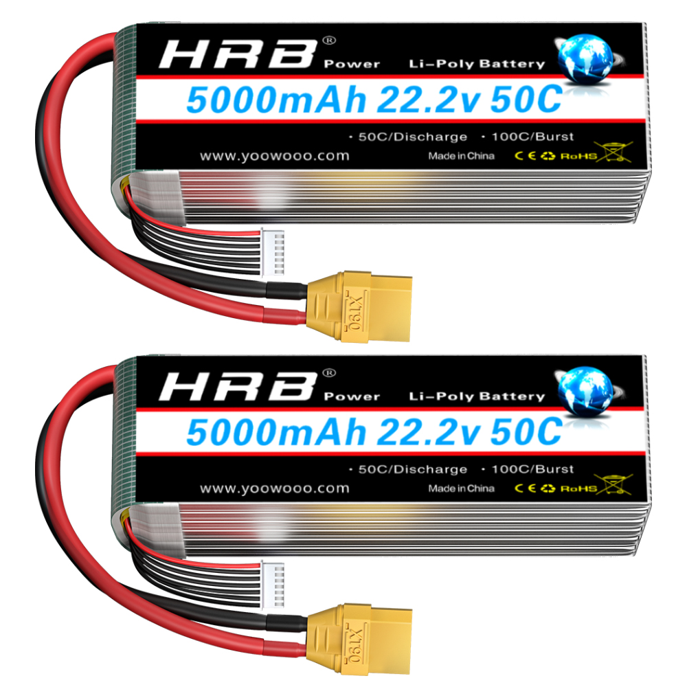 1/2PCS HRB 22.2V 5000mah Lipo  – Drone Battery Lipo recenzja i cena